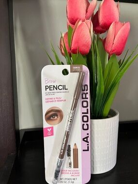 NEW L.A COLORS DEFINES & FILLS BROW PENCIL SOFT BROWN